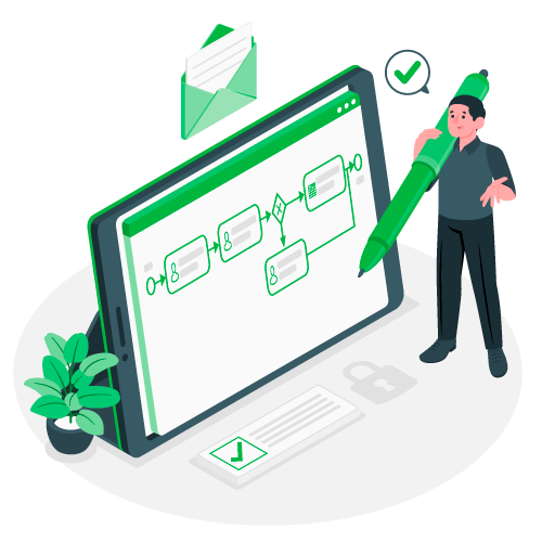 Ilustración portal de trámites