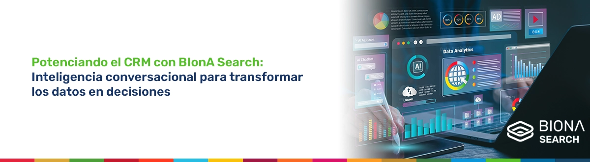 La imagen muestra una interfaz digital con paneles de análisis de datos, inteligencia artificial y gráficos,