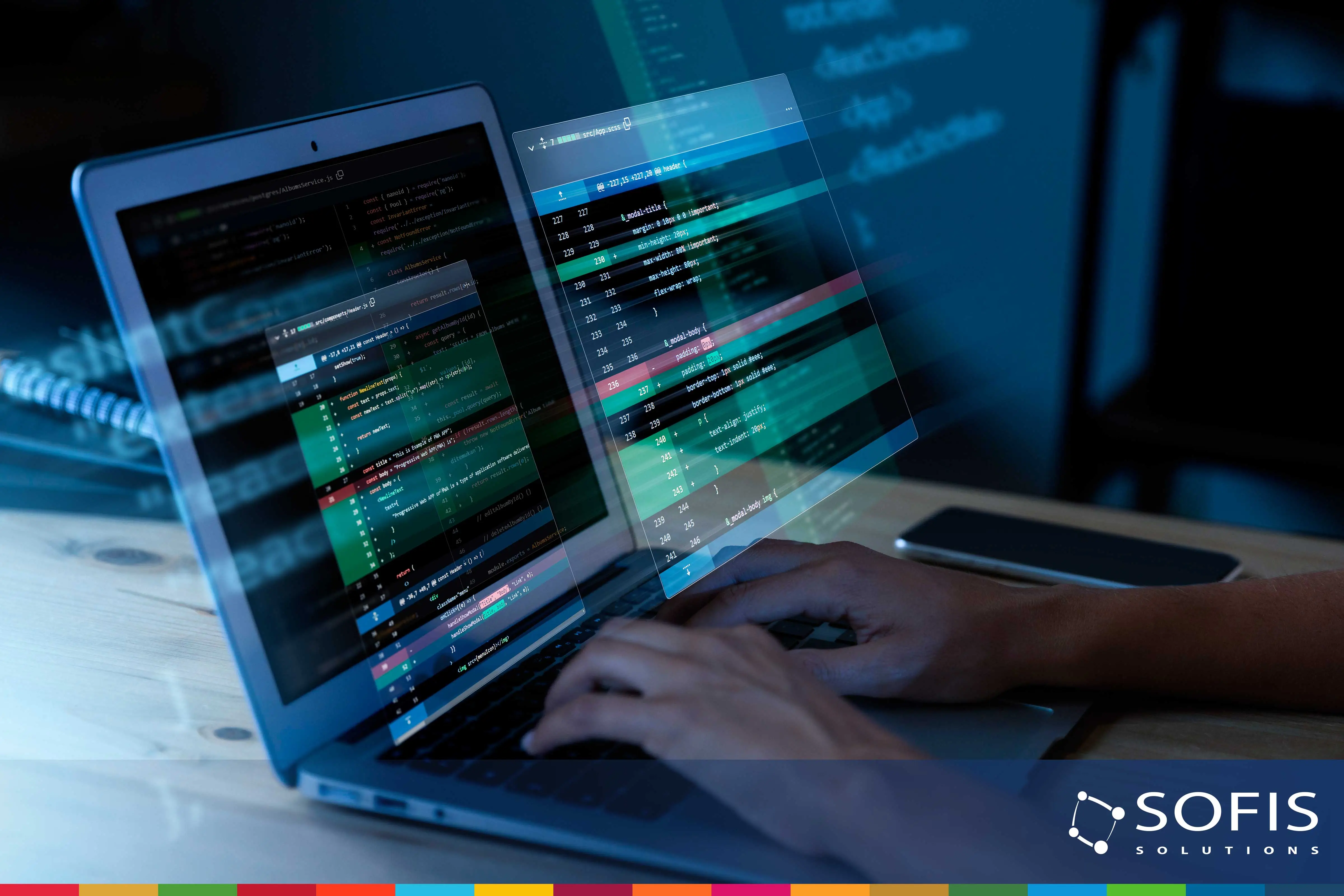 Pessoa a programar em um laptop