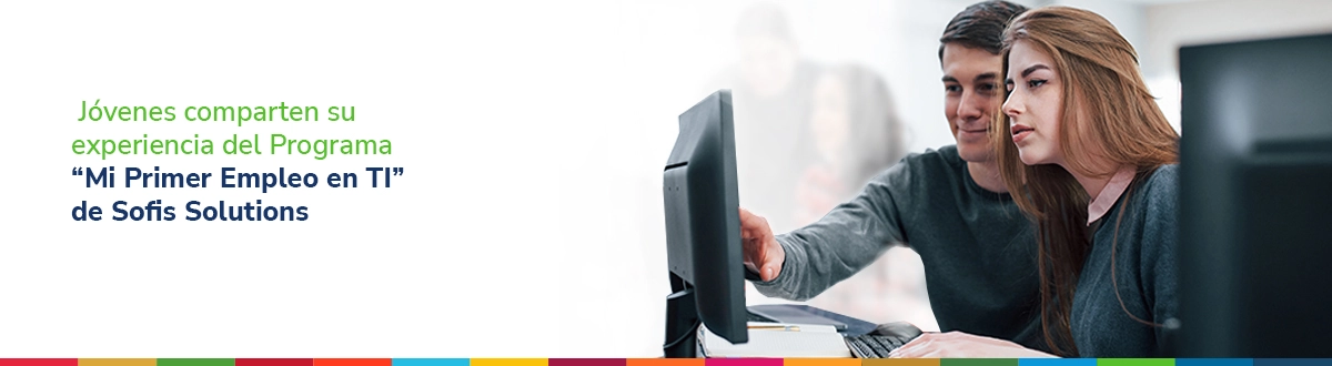 Jovens a trabalhar em frente ao computador