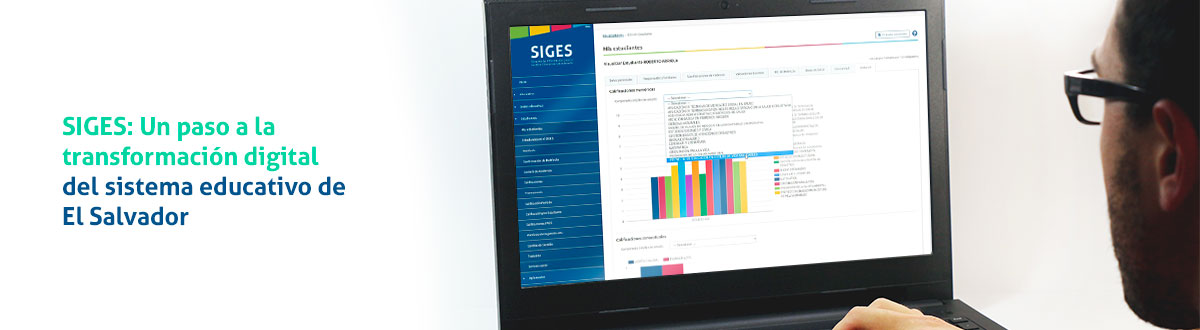 Hombre frente a una computadora