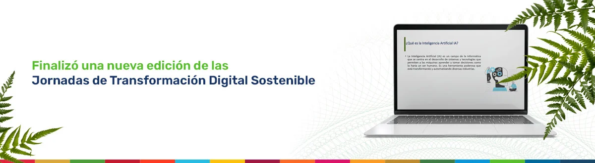 Laptop que muestra presentación de Inteligencia Artificial.