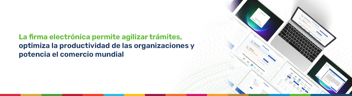 Laptop showing a system of firma.gub.uy