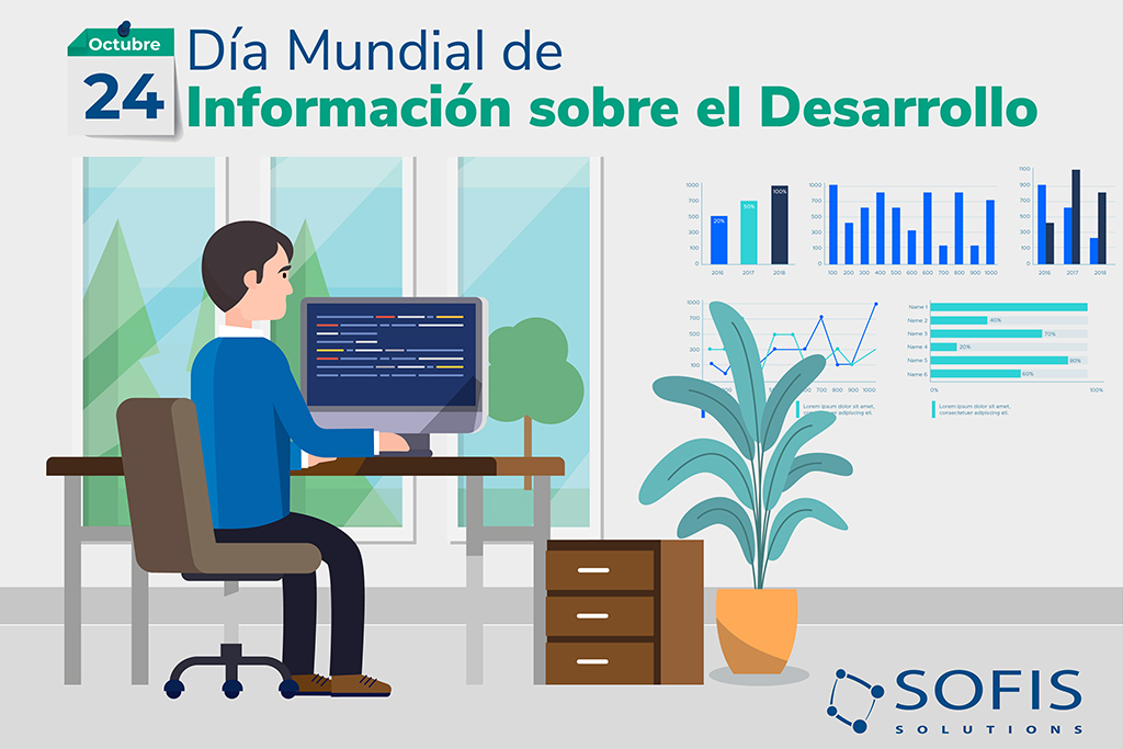 Ilustración de personas trabajando en una computadora