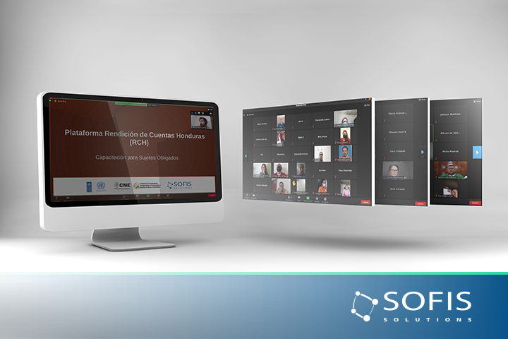 Pantalla de computadora donde se muestra la plataforma RCH.