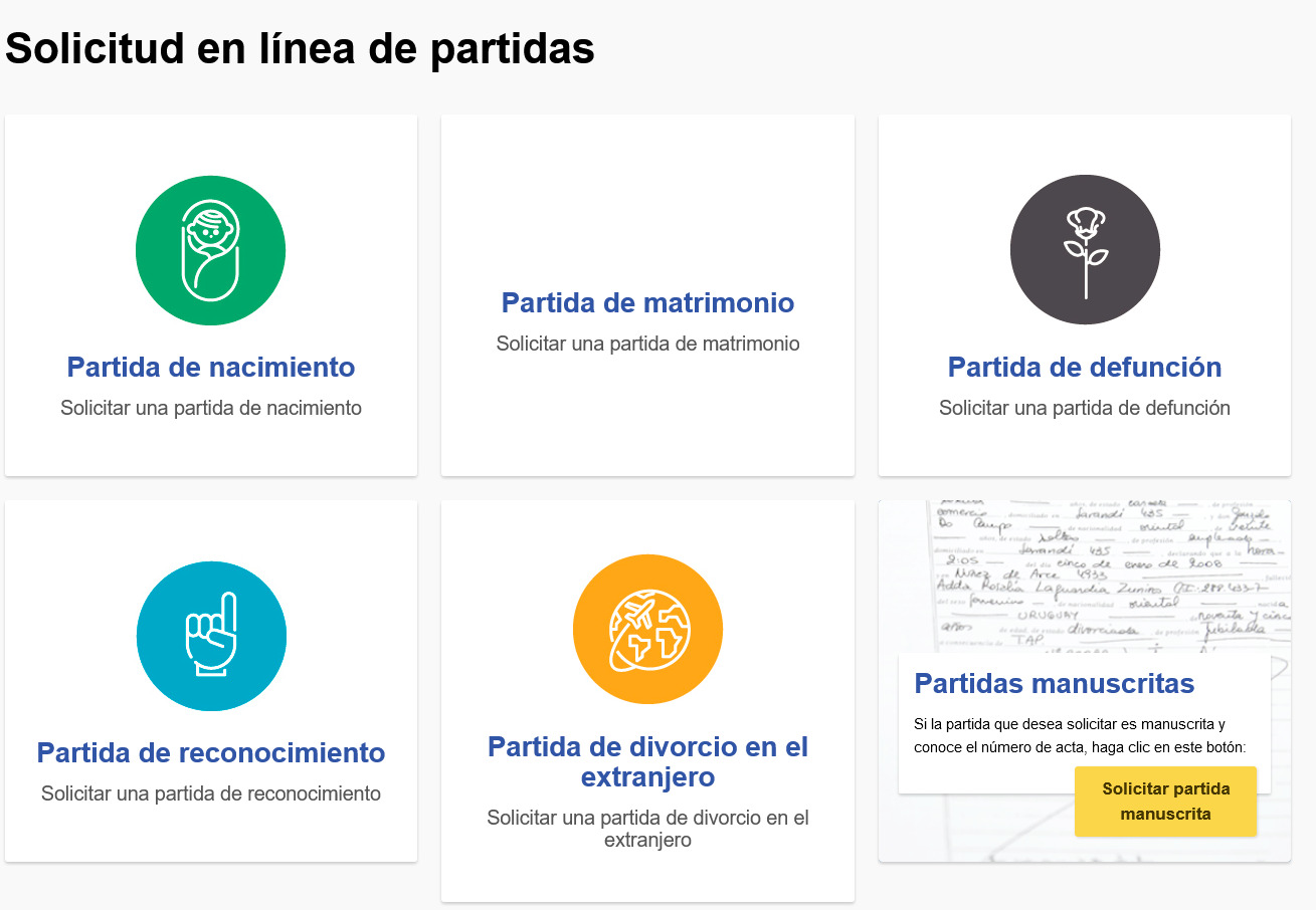 tramites registro civil